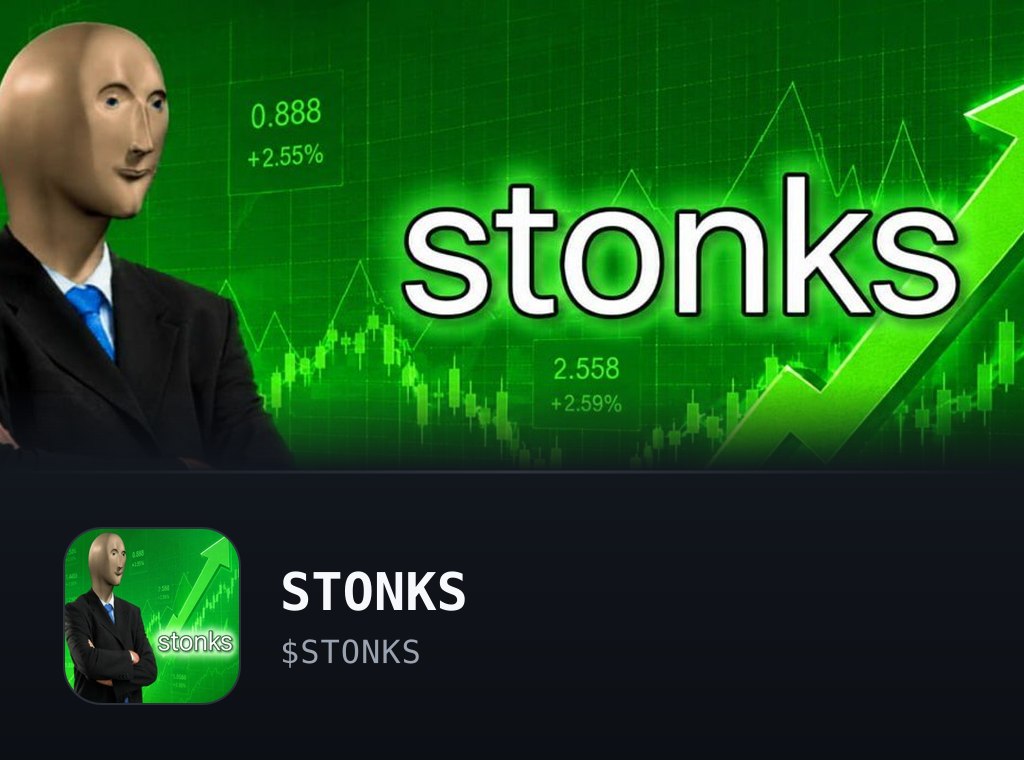 STONKS market banner